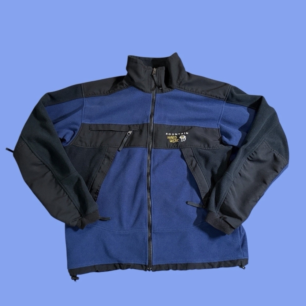 Blue and Black Men's Jacket